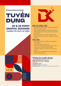 Tuyển dụng 2D & 3D Event Graphic Design